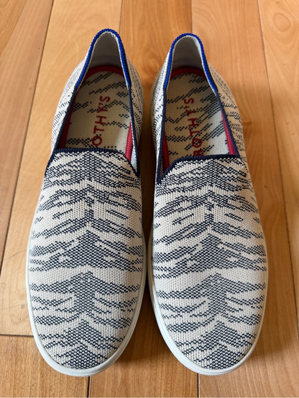 Rothy's Maritime Tiger Slip On Sneakers—Size 8